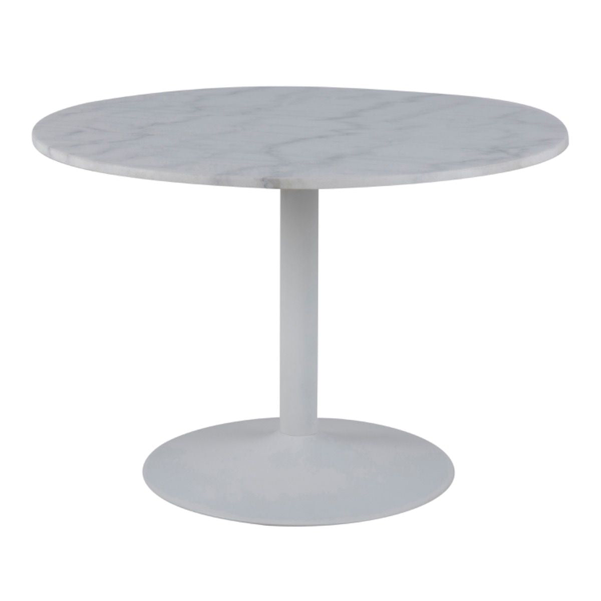 Marble Dining Table for 4 People Round With White Base- Tarifa