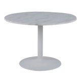 Marble Dining Table for 4 People Round With White Base- Tarifa