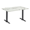 Marble Effect Dining Table for 4 to 6 People 120cm Wide Rectangular - Enduratop