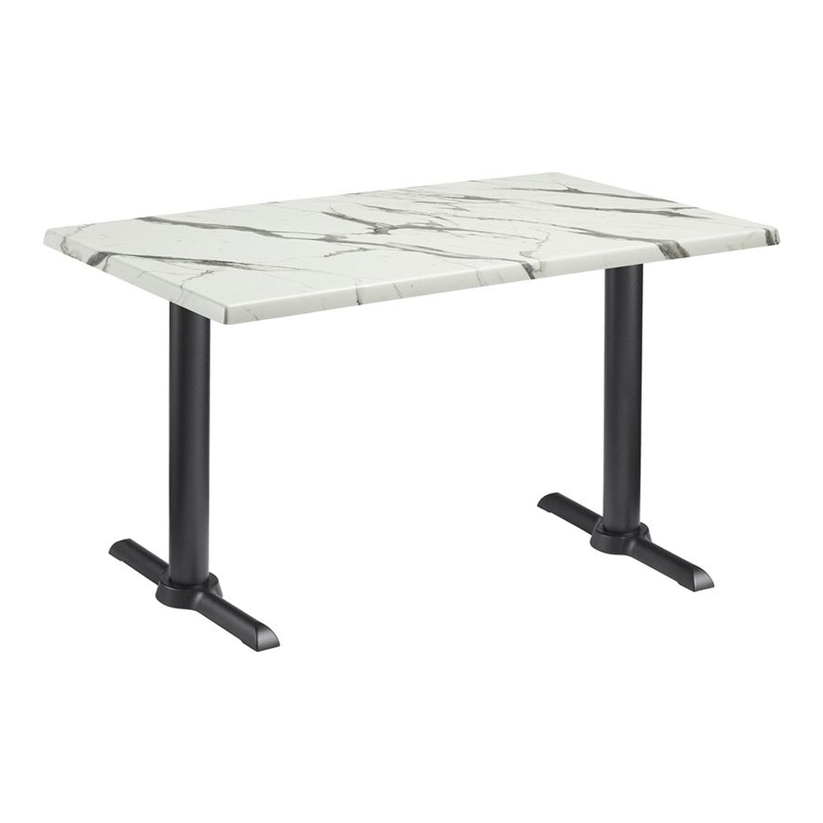 Marble Dining Table for 4 to 6 People 120cm Wide Rectangular - Enduratop