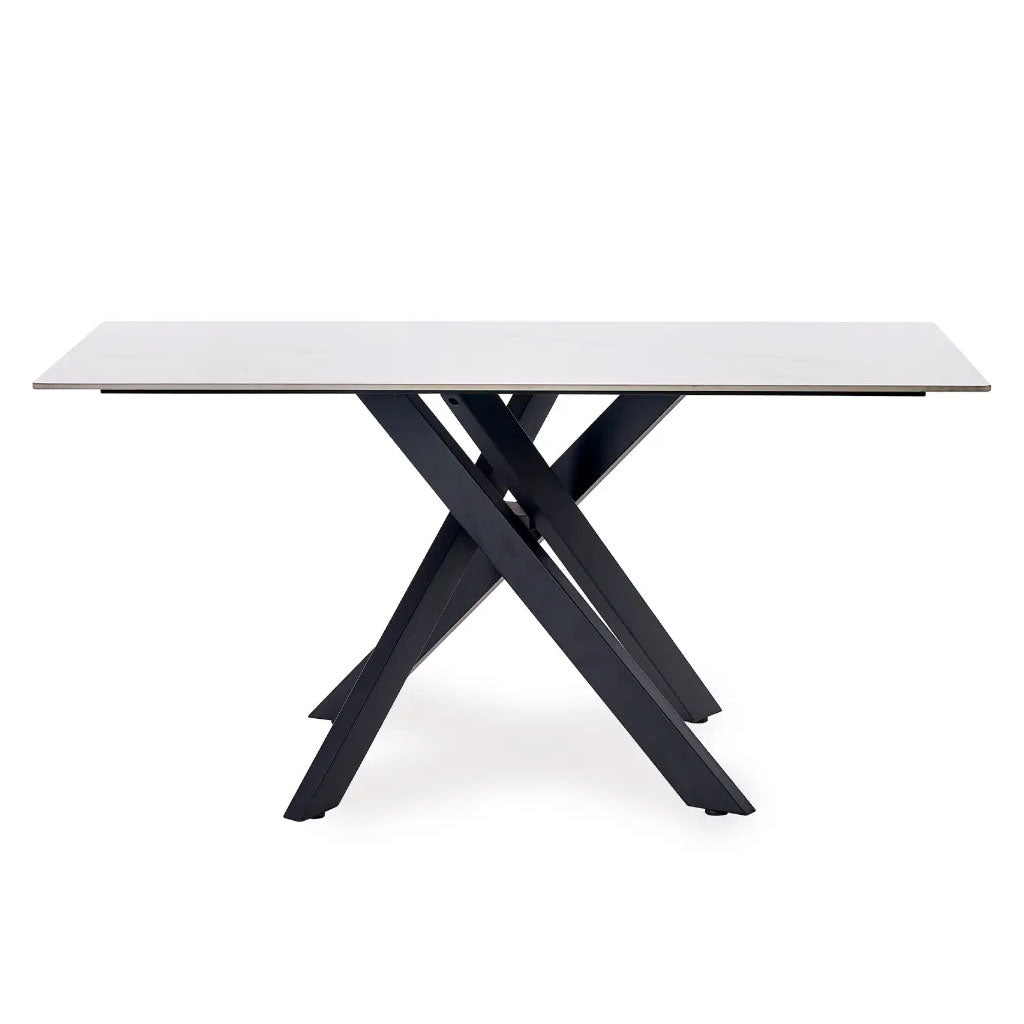Marble Dining Table for 4 to 6 People Rectangular - Bradley