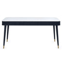 Marble Dining Table for 6 People With 2 Drawers - Louis