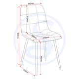 Marble Dining Table With 6 Dining Chairs - Fenton