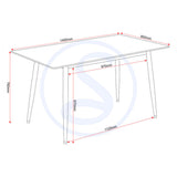 Marble Dining Table With 6 Dining Chairs - Fenton