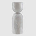 Marble Lamp Table 20cm Wide Round - Salt