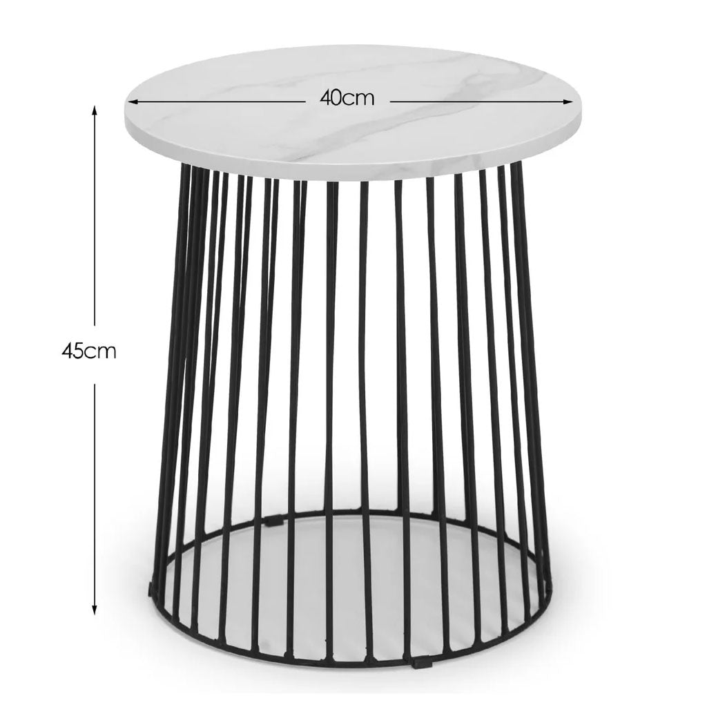 Marble Lamp Table Round - Broadway