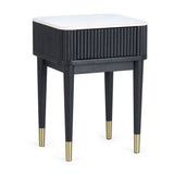Marble Lamp Table With 1 Drawer - Louis