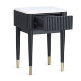 Marble Lamp Table With 1 Drawer - Louis