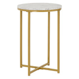 Marble Side Table Round - Dallas