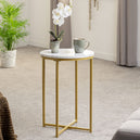Marble Side Table Round - Dallas