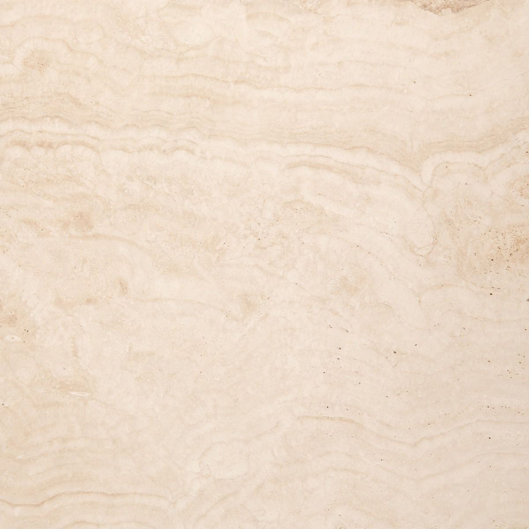 Marble Side Table Round With Matt Black Coated Steel Base - Prunus