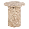 Marble Side Table Round - Naxos