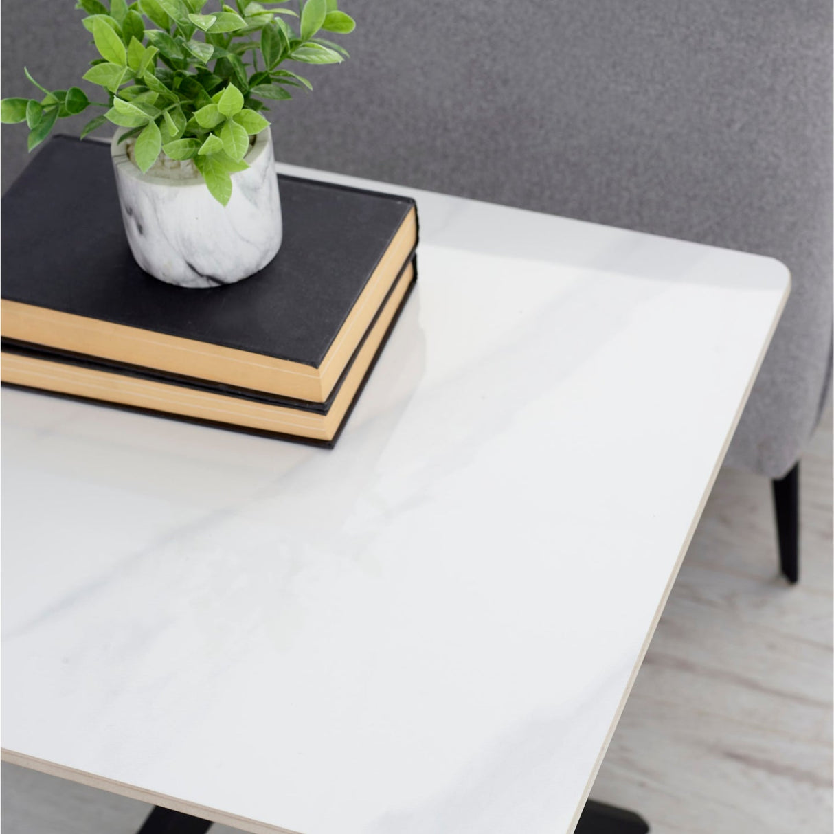 Marble Side Table Square - Bradley