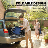 Mesh Fabric Folding Garden Chairs in Set of 4 - Velmora