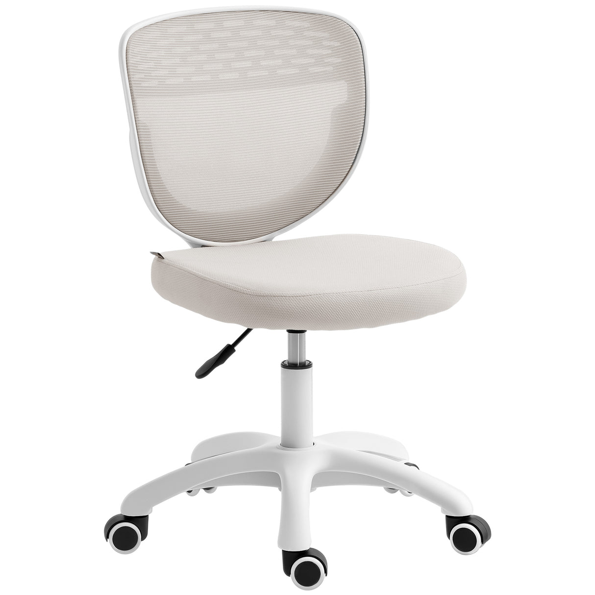 Mesh Fabric Home And Office Chair 44cm Wide Armless - Velmora
