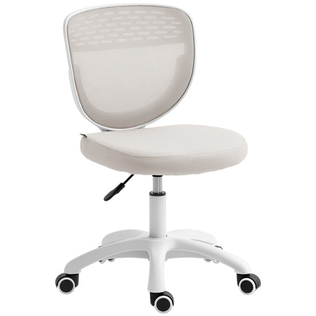 Mesh Fabric Home And Office Chair 44cm Wide Armless - Velmora