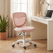 Mesh Fabric Home And Office Chair 44cm Wide Armless - Velmora