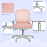 Mesh Fabric Home And Office Chair 55cm Wide - Velmora