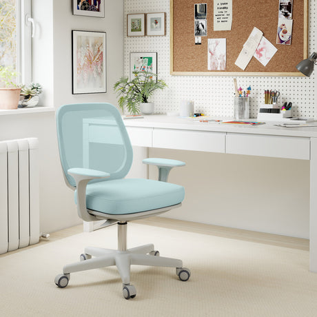 Mesh Fabric Home And Office Chair 55cm Wide - Velmora