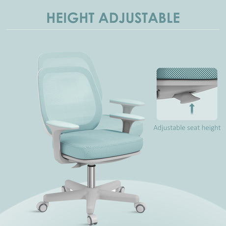 Mesh Fabric Home And Office Chair 55cm Wide - Velmora