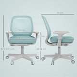 Mesh Fabric Home And Office Chair 55cm Wide - Velmora