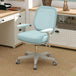 Mesh Fabric Home And Office Chair 55cm Wide - Velmora