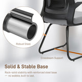 Mesh Fabric Home And Office Chair 57cm Wide With Metal Base - Velmora