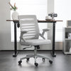 Mesh Fabric Home And Office Chair 58.5cm Wide With Flip Up Armrest - Velmora