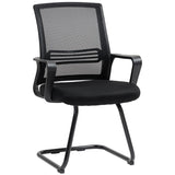 Mesh Fabric Home And Office Chair 58.5cm Wide With Metal Base - Velmora
