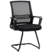 Mesh Fabric Home And Office Chair 58.5cm Wide With Metal Base - Velmora