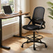 Mesh Fabric Home And Office Chair 58cm Wide With Flip Up Armrest - Velmora