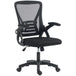 Mesh Fabric Home And Office Chair 59.5cm Wide With Flip Up Armrest - Velmora