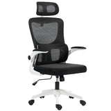 Mesh Fabric Home And Office Chair 60cm Wide With Headrest - Velmora