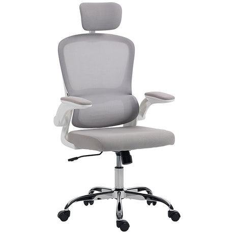 Mesh Fabric Home And Office Chair 60cm Wide With Lumbar Support - Velmora