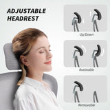 Mesh Fabric Home And Office Chair 60cm Wide With Lumbar Support - Velmora