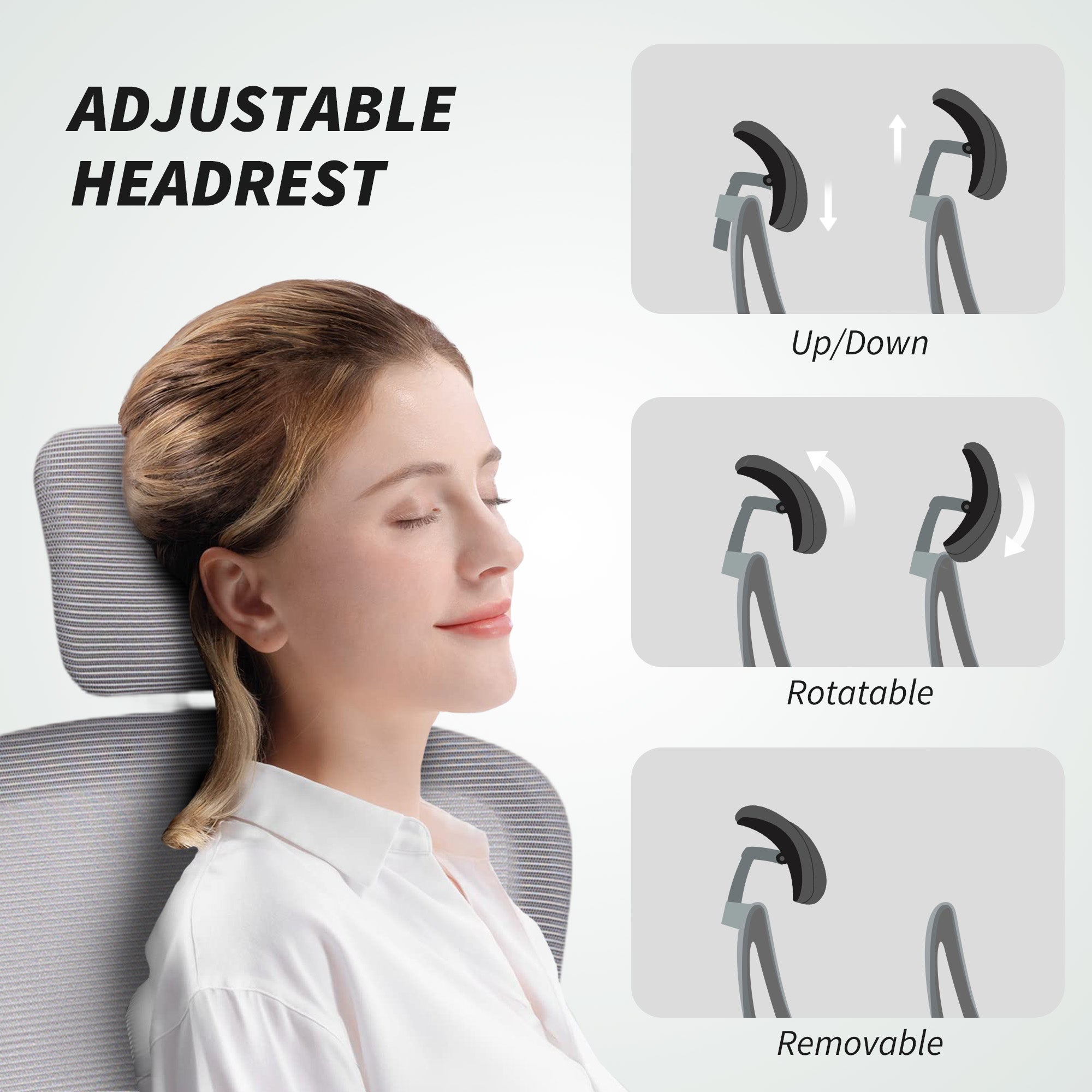 Mesh Fabric Home And Office Chair 60cm Wide With Lumbar Support - Velmora