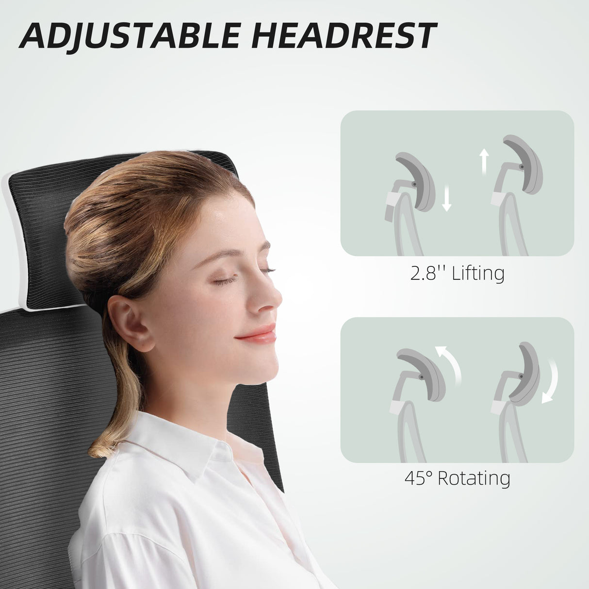 Mesh Fabric Home And Office Chair 62cm Wide - Velmora