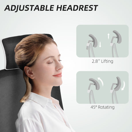 Mesh Fabric Home And Office Chair 62cm Wide - Velmora