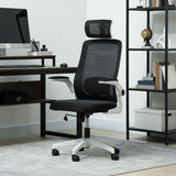 Mesh Fabric Home And Office Chair 62cm Wide - Velmora