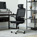 Mesh Fabric Home And Office Chair 62cm Wide - Velmora