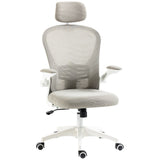 Mesh Fabric Home And Office Chair 62cm Wide With Headrest - Velmora