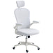 Mesh Fabric Home And Office Chair 62cm Wide With Headrest - Velmora