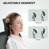 Mesh Fabric Home And Office Chair 64cm Wide With Flip Up Armrest - Velmora