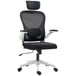 Mesh Fabric Home And Office Chair 64cm Wide With Flip Up Armrest - Velmora