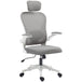Mesh Fabric Home And Office Chair 64cm Wide With Flip Up Armrest - Velmora