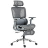 Mesh Fabric Home And Office Chair 67cm W x 71cm D With Footrest - Velmora
