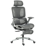 Mesh Fabric Home And Office Chair 67cm W x 74cm D With Footrest - Velmora