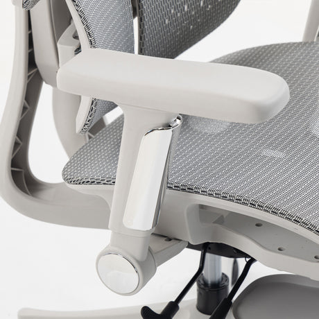 Mesh Fabric Home And Office Chair 67cm Wide With Footrest - Velmora