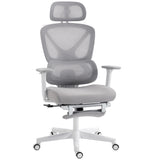 Mesh Fabric Home And Office Chair 71cm Wide With Rotatable Headrest - Velmora