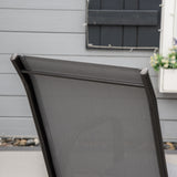 Mesh Fabric Stackable Garden Chairs in Set of 4 - Velmora